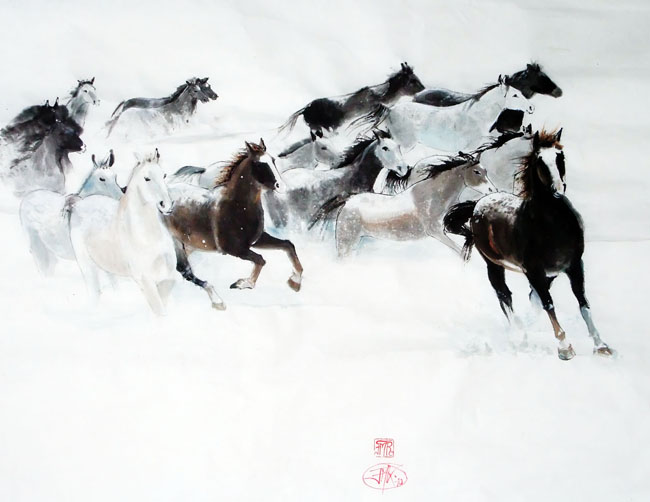 Les chevaux de l’hiver